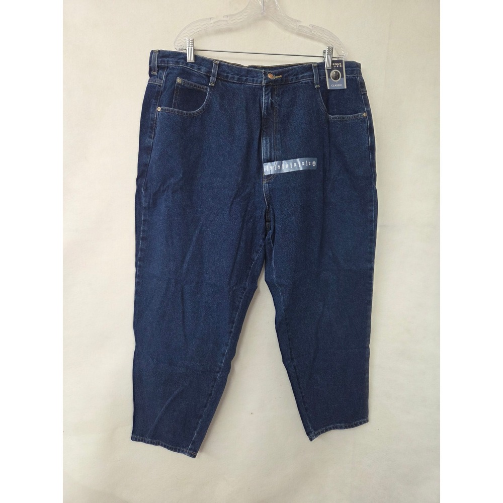 Avenue Blues‎ Classic Jeans Women 24 Petite Blue High Rise Cotton Dark Wash New